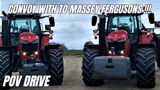 #POV Convoy w/ Massey Ferguson 7722s DynaVT & MF 7726s DynaVT