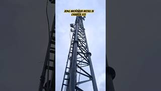 Jio 4G Microwave installation in chaibasa site #jiotower #jio #jiointernetspeed #Microwave,#jio5g