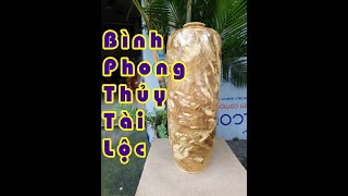 Bình Gỗ Phong Thủy Tài Lộc Gỗ Nu Nghiến - Ngọc Nghiến 🌳 Bình Gỗ Trang Trí  [dogotammoc.com]