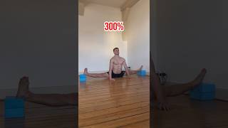 0 to 300% on side split 🧘‍♂️ #exercise #flexibility #yoga #mobility #stretching #gym #workout