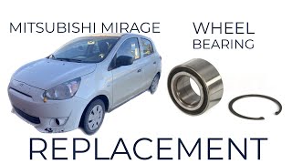 Replacing a NOISY rear wheel BEARING on Mitsubishi Mirage