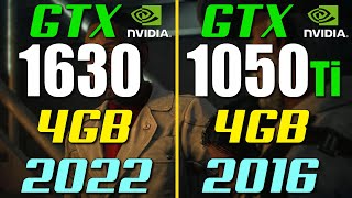 GTX 1630 vs GTX 1050 Ti - Test in 8 Games