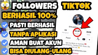 DAPAT FOLLOWERS & FYP TIKTOK!! Cara Fyp Tiktok Dengan Cepat Tanpa Aplikasi Aman - Followers Tiktok