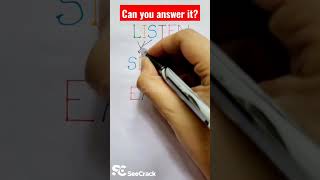 Can you answer? - SeeCrack #youtubeshorts #seecrack #englishvocabulary