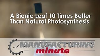 Manufacturing Minute: A Bionic Leaf 10 Times Better Than Natural Photosynthesis