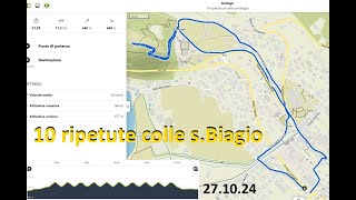 10 ripetute al colle san Biagio