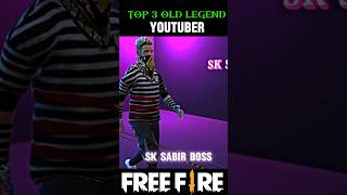 Top 3 Old Legend Youtubers 🥺🔥|Old Memories 🥹 #shorts #trending #freefire