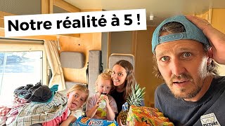 La réalité de NOTRE QUOTIDIEN à 5 en CAMPING-CAR !