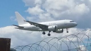 Airbus A318 ACJ (бизнес-джет) Посадка во Внуково