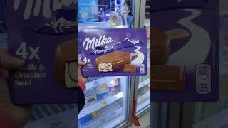 Satisfying Milka ❤ Chocolate Ice Cream #shorts