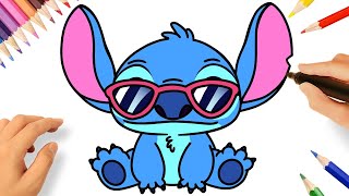 COMO DESENHAR O STITCH PASSO A PASSO