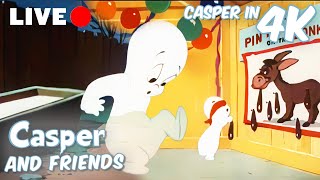 Caspers Halloween Special 🎃 | Livestream 🔴 | Casper And Friends In 4K | Cartoons for Kids