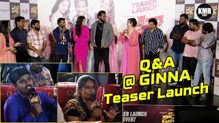 Q & A at GINNA Teaser Launch | Sunny Leone | Paayal Rajput | Ginna Movie | KMR CORP