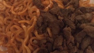 Buldak Spicy Noodles with Meat