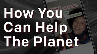 How You Can Help The Planet