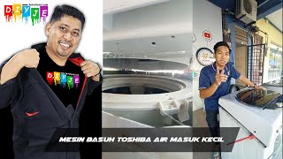 Mesin basuh toshiba air masuk kecil