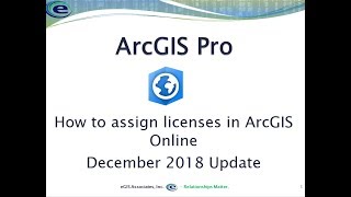 Assigning ArcGIS Pro licenses via AGOL Dec 2018 Update