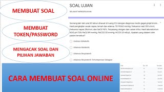 CARA MEMBUAT SOAL SECARA ONLINE