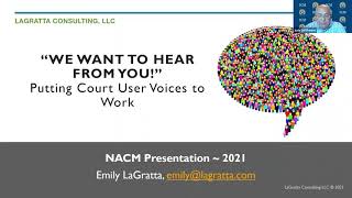 Bonus Session: We Want to Hear from You! Putting Court User Voices to Work