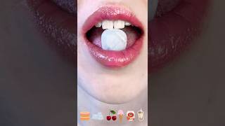 asmr ICE CANDY🧊 2 EMOJI FOOD CHALLENGES🍰🧊🍒🍦🧃🧋| ❤️💩🐡🍞🍕 satisfying eating sounds mukbang 먹방