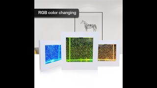 SQUARE GLITTER LAMP