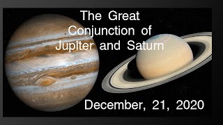 The great Conjunction of Jupiter and Saturn December, 21,2020