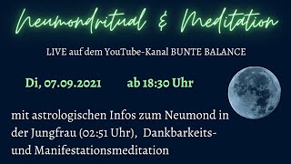 Neumond in Jungfrau 🌑♍ Ritual & Meditation