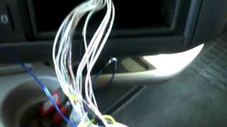 Working on a semi truck (18 wheeler) install radio part 1