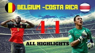 Бельгия - Коста Рика 4-1 ⚽ Обзор матча HD Highlights