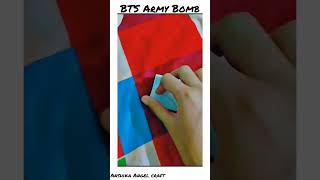 How to make BTS Army Bomb. Tutorial/ Subscribe if you like it💜 #bts #btsworld #armybomb