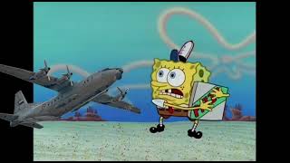 (Remade Video 40/200.) Antonov AN-12 tries to take pizza from SpongeBob.