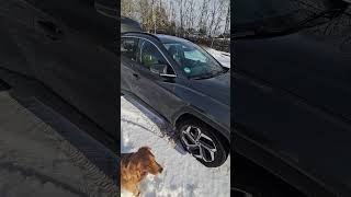 Hyundai Tucson Allwetterreifen michelin crossclimate durch den Schnee