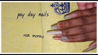 ◇Pay day nails◇How to|Cheeks