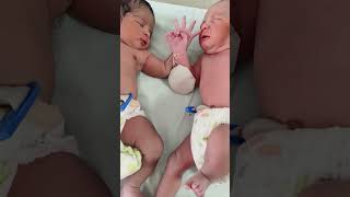 cute and beautiful twins babies#cute boy and girl baby #