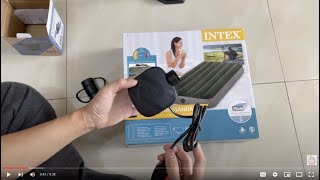 Intex Lebecom AC Intelligent Air Pump GR-109 Inflate Blow Deflate Suck Demonstration Intex Mattress