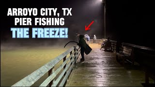 I took my 2 Kids Pier Fishing in one of the Coldest Nights of the Year! | Trouts Everywhere!