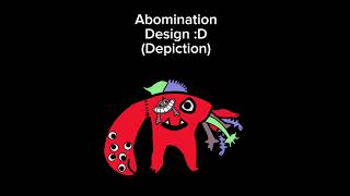 Abomination design (depiction) from @buggyhuggy fanmade chapter 5 (gobb)