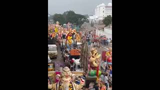 Ganesh at tankbund waiting for nimarjanam today morning 2023 #ganeshnimajjanam #shorts #ytshorts