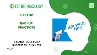 Tech Tip  Backup Practices