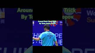 Unbeliavable Around Back hand Toma Junior Popov..‼️R16 MS China Open 2024