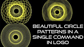 Beautiful patterns Using Repeat Command in MSW LOGO || MSW LOGO || REPEAT and CIRCLE Command in LOGO