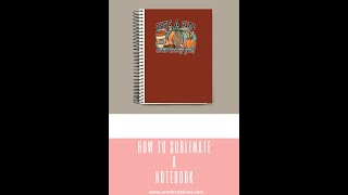 How To Sublimate A Notebook | Plastic Notebook| #shorts