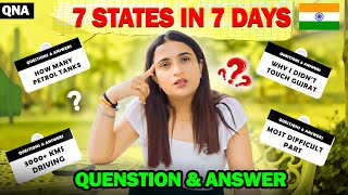 Questions & Answers of 7 States in 7 Days🇮🇳✅🔥- Kirti Mehra