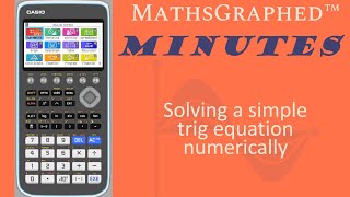 Solving a simple Trigonometric Equation Numerically on the CG-50