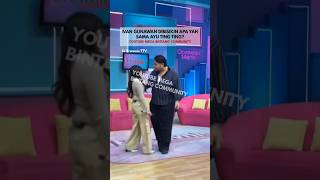 Ivan Gunawan dibisikin apa Ama ayu Ting Ting #tonightshow #shorts #ivangunawan