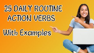 25 Daily life action verbs in English | Learn English | Action verbs in English