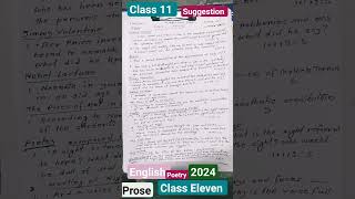 class 11 English suggestion 2024/class eleven English suggestion 2024/একাদশ শ্রেনি ইংরেজী সাজেশন