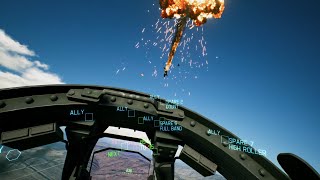 Ace Combat 7 Skies Unknown Mission 5 444 Virtual Reality (VR) Gameplay