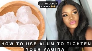 HOW TO TIGHTEN YOUR VAGINA WITH ALUM #vagina #vaginitis #womenshealth #selfcare #howto #shorts #fyp