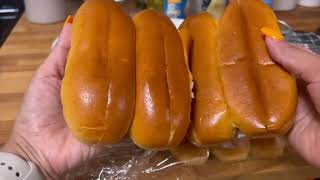 unboxing gift & making hot dog 🌭 buns recipe 😚| zokitchen